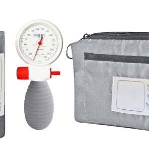 MDF Airius Palm Aneroid Sphygmomanometer - German Made Professional Blood Pressure Monitor with Adult Sized Cuff Included - Lifetime Calibration - Grey/White (MDF848AR-12)