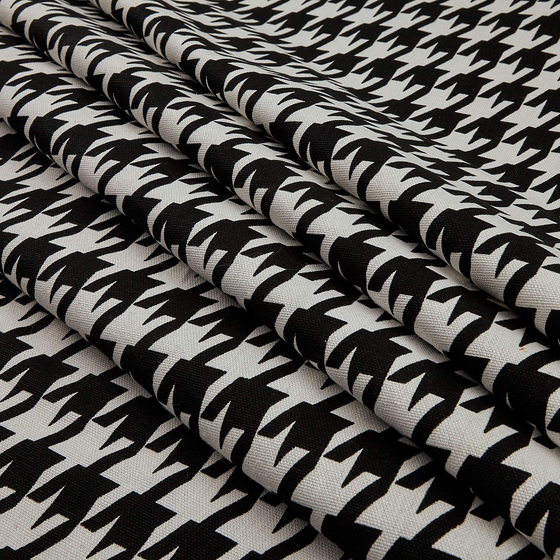 Premier Prints Large Houndstooth Black, Fabric by the Yard