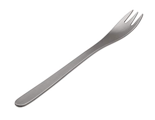 Sori Yanagi Simple Form Cutlery for Easy Use, Tsubamesanjo Stainless Steel Fish Fork, Sleek Design for Smooth Texture, Dishwasher Safe, Brushed Finish