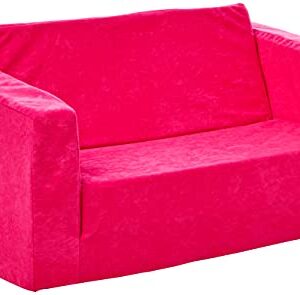 Fun Furnishings 55204 Furnishings Toddler Flip Sofa, Hot Pink