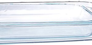 Pyrex Basics Clear Oblong Glass Baking Dishes, 2 Piece Value Plus Pack Set