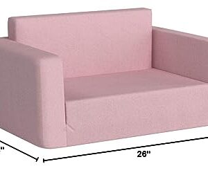 Fun Furnishings Toddler Flip Sofa, Pink