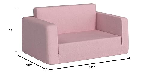 Fun Furnishings Toddler Flip Sofa, Pink