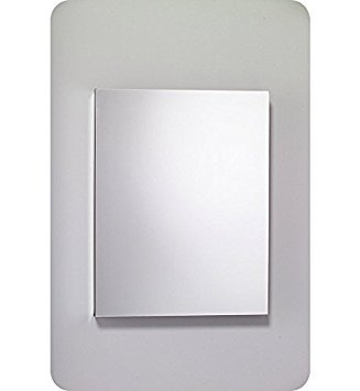 Robern MC2430D4FPL M-Series Mirror Cabinet with Plain Edge Door, Silver