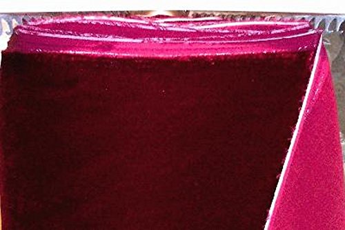 SyFabrics Silk Velvet Fabric 44 inches Wide Burgundy