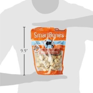 SmartBones Sweet Potato Dog Chews, Mini, 24ct (2 pack)