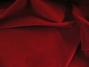 syfabrics 100% cotton velvet fabric 56 inches wide red