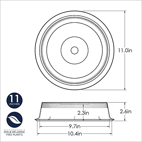 Nordic Ware Microwave 2-Sided Round Bacon and Meat Grill and 10-Inch Deluxe Microwave Plate Cover