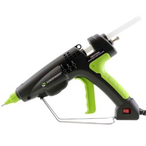 Surebonder 300 Watt Heavy Duty Hot Glue Gun, Adjusts 220F to 440F, Adjust Size of Glue Beads - Uses Full Size 7/16" Sticks, 3 Nozzle Tips Incl. (PRO9700A)