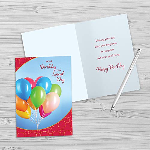 Designer Greetings Assorted All Occasion Cards (12 Foiled and Embossed Greeting Cards) – Birthday, Sympathy, Get Well, New Baby, Wedding, Thank You, Anniversary, Friendship