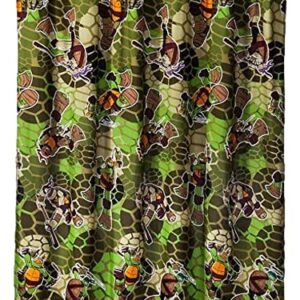 Nickelodeon Teenage Mutant Ninja Turtles Micro Fiber Shower Curtain, Camo