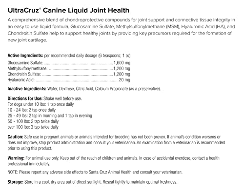 UltraCruz Canine Liquid Joint Health Supplement for Dogs, 32 oz