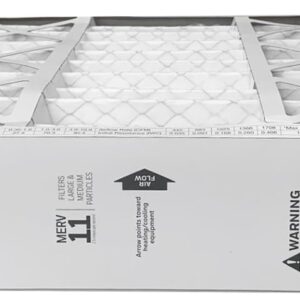 Honeywell FC100A1011-20" x 20" x 4" Pleated Air Filter, MERV 11 Bundle with Same Day Supply Filter Change Reminder (2)