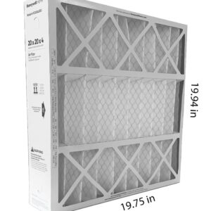 Honeywell FC100A1011-20" x 20" x 4" Pleated Air Filter, MERV 11 Bundle with Same Day Supply Filter Change Reminder (2)