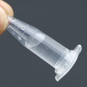 100 Pcs Centrifuge Tubes 1.5 ml Bottom Tip Clear Plastic Test Tube Vials Small Tubes with Caps Small Sample Bottle Vials Container with Cap for Lab