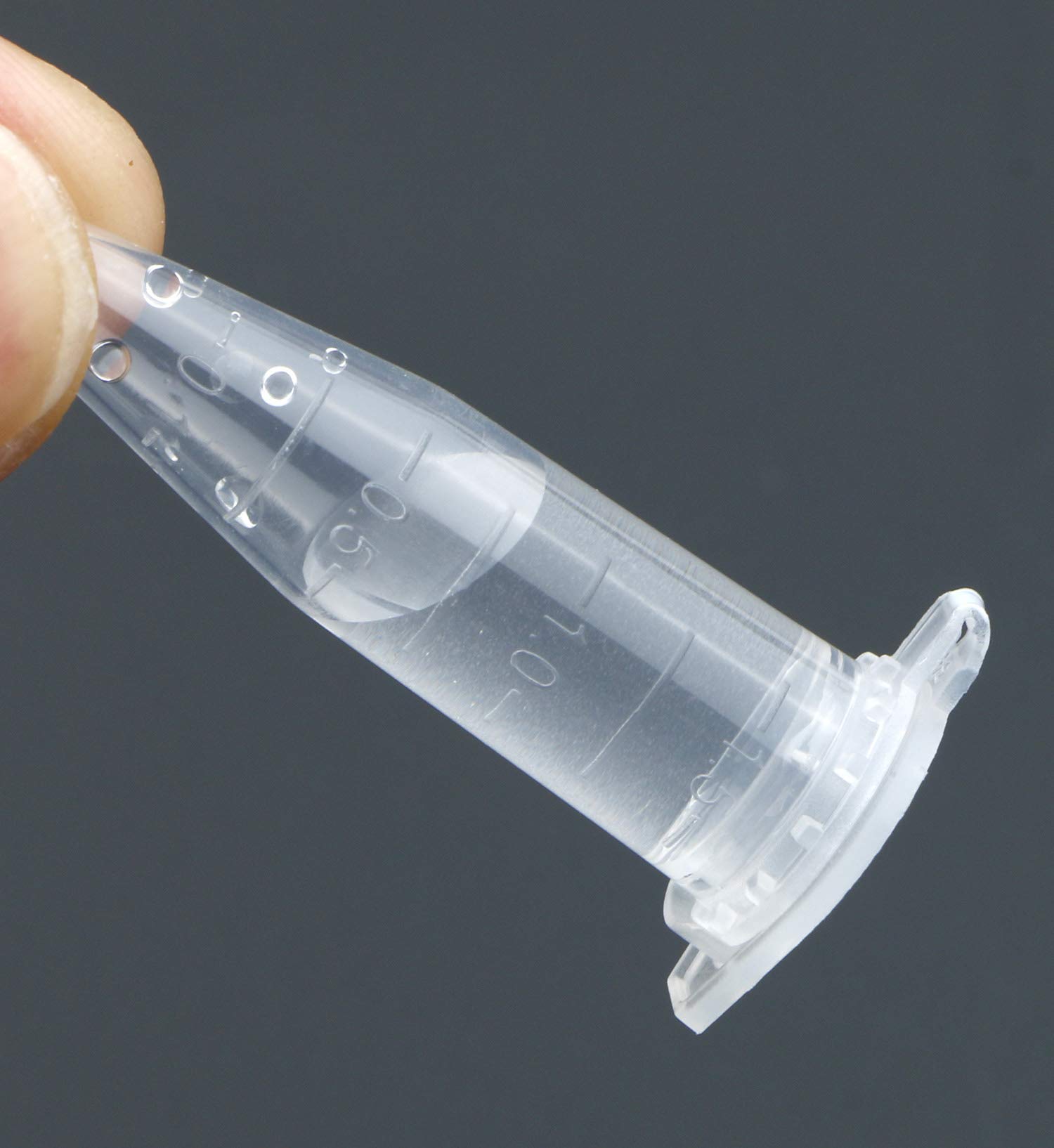 100 Pcs Centrifuge Tubes 1.5 ml Bottom Tip Clear Plastic Test Tube Vials Small Tubes with Caps Small Sample Bottle Vials Container with Cap for Lab