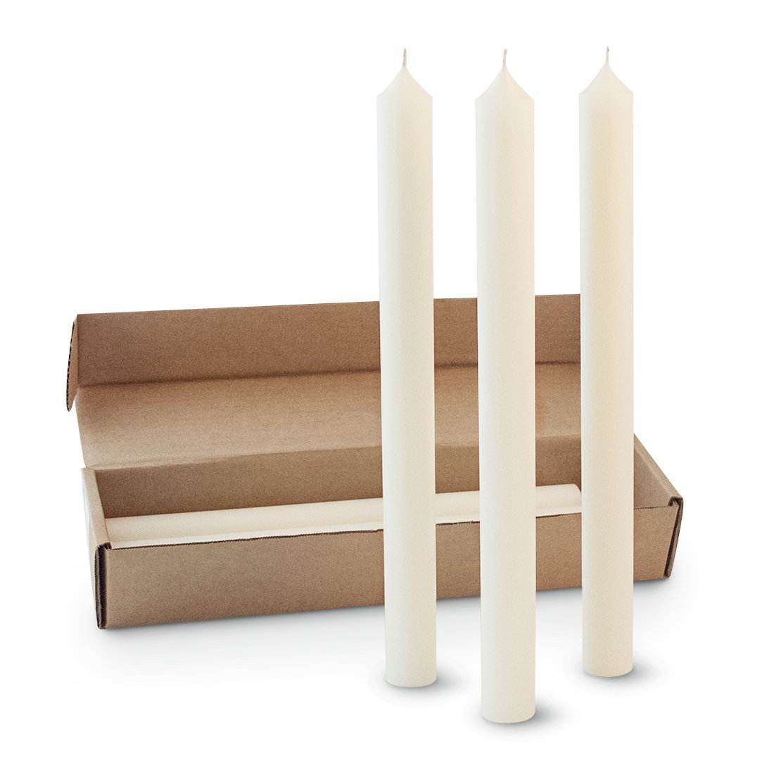 Root 6 Count 51 Percent Beeswax Altar Candles, 1.5 by 17.5-Inch