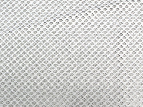 SyFabrics Sports Football Jersey mesh Fabric 58 inches Wide White