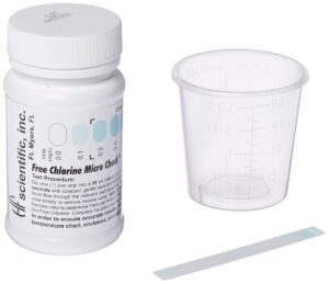 hf scientific 9940 chlorine free micro test strip, 0-10 ppm range