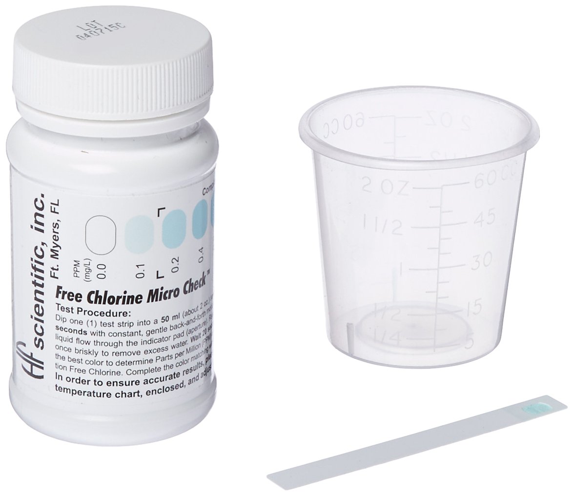 HF Scientific 9940 Chlorine Free Micro Test Strip, 0-10 ppm Range