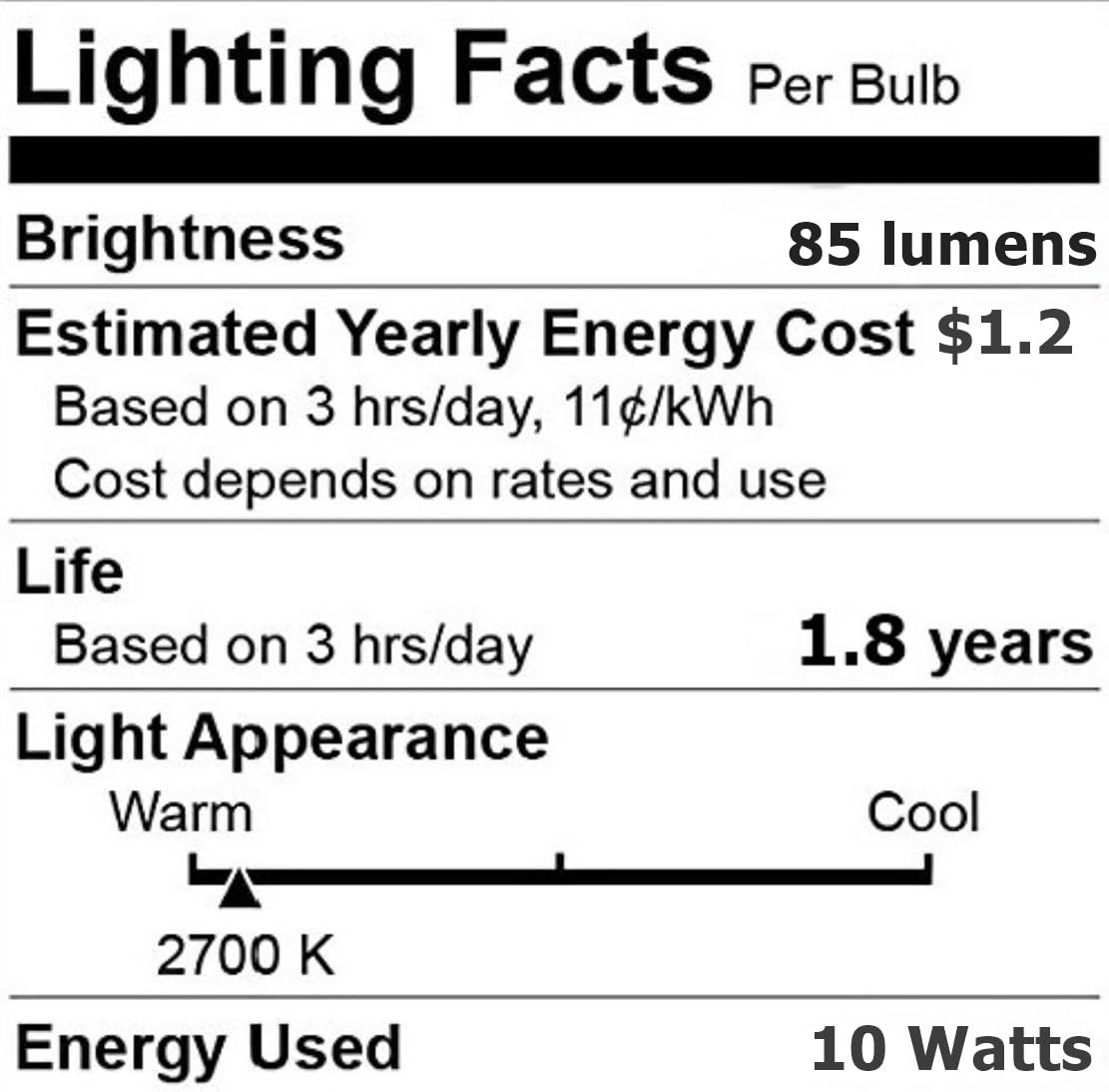 Anyray A1868Y (1-Bulb) Clear MR11 12Volt 10Watt Precision Halogen Reflector Fiber Optic Light Bulb 10W 12V