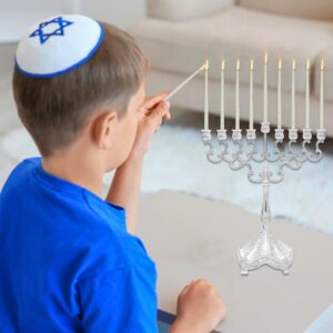 Majestic Giftware Hanukkah Candles - CP11 | 45 Dripless Handcrafted Chanukah Candles for All 8 Nights of Hanukkah | Premium Quality Wax |Manufactured by Safed Candle Company in Israel (White)