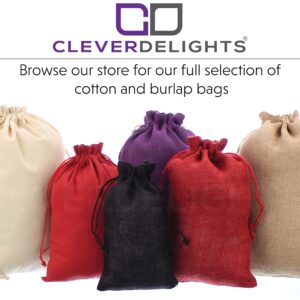 CleverDelights 12" x 20" Burlap Bags - 12 Pack - 12x20 Inch Jute Burlap Drawstring Sacks