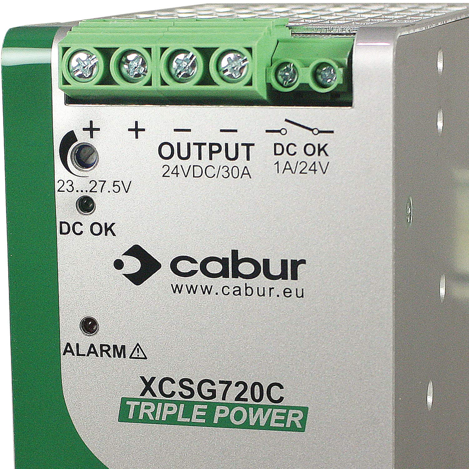 Automation Systems Interconnect XCSG720C 3-Phase DIN Rail Mount Power Supply, 24 VDC, 720W, 30 amp Output, 480 to 550 VAC Input