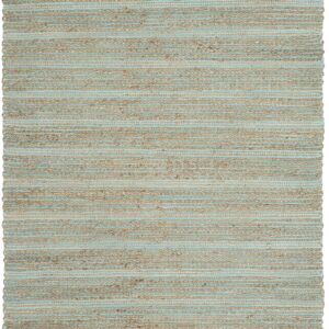 SAFAVIEH Cape Cod Collection Accent Rug - 4' x 6', Aqua, Handmade Flat Weave Jute, Ideal for High Traffic Areas in Entryway, Living Room, Bedroom (CAP851D)