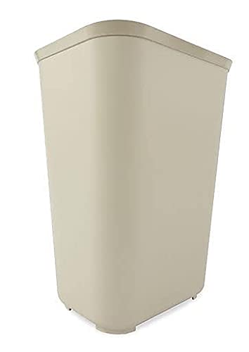 Rubbermaid Commercial 254400BG Fire-Resistant Wastebasket Rectangular Fiberglass 10gal Beige