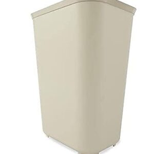 Rubbermaid Commercial 254400BG Fire-Resistant Wastebasket Rectangular Fiberglass 10gal Beige