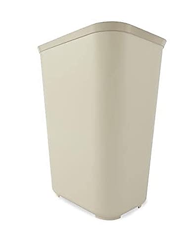 Rubbermaid Commercial 254400BG Fire-Resistant Wastebasket Rectangular Fiberglass 10gal Beige