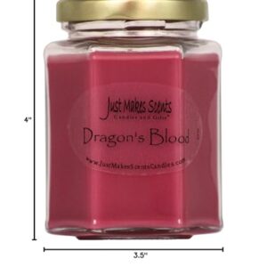 Dragon's Blood Scented Blended Soy Candle by Just Makes Scents