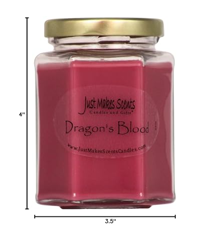 Dragon's Blood Scented Blended Soy Candle by Just Makes Scents