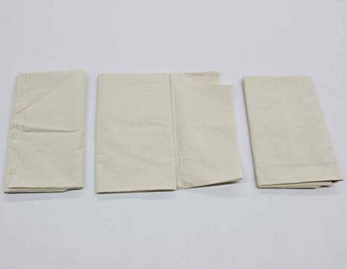 Mybecca 100% Cotton Muslin Fabric,Textile Unbleached, Draping Fabric Wide: 63 inch Natural 10 Yards (5.25 Feet x 30 Feet)(63" x 360") Medium Weight