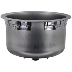 star mfg ws-50392 pot 11 quart w/drain for wells warmer ss-10 ss-10d ss-10t star oem 50392 262255