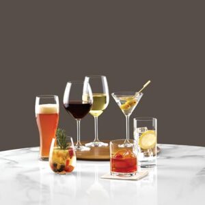 Lenox Tuscany Classics 4-Piece Highball Glass Set, 4 Count (Pack of 1), Clear