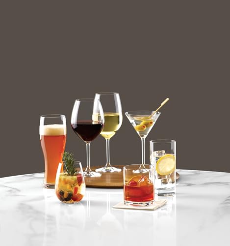 Lenox Tuscany Classics 4-Piece Highball Glass Set, 4 Count (Pack of 1), Clear