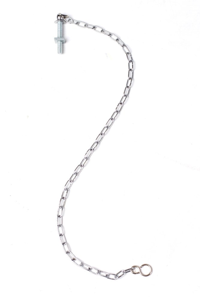 Bulk Hardware BH02315 Link Type Bath Chain with S Hook and Stay - 450mm (18 inch)