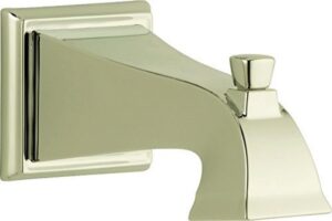 delta faucet rp52148pn dryden, tub spout - pull-up diverter, polished nickel