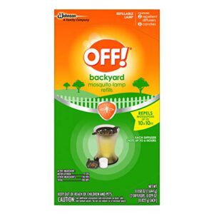 OFF! Backyard Mosquito Repellent Lamp Refills, Contains two Candle Diffuser Refills, (Pack of 2)