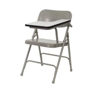 flash furniture rutherford 2 pack premium steel folding chair with left handed tablet arm