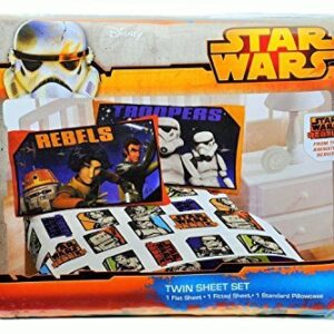 Star Wars Rebels 3 Piece Twin Sheet Set