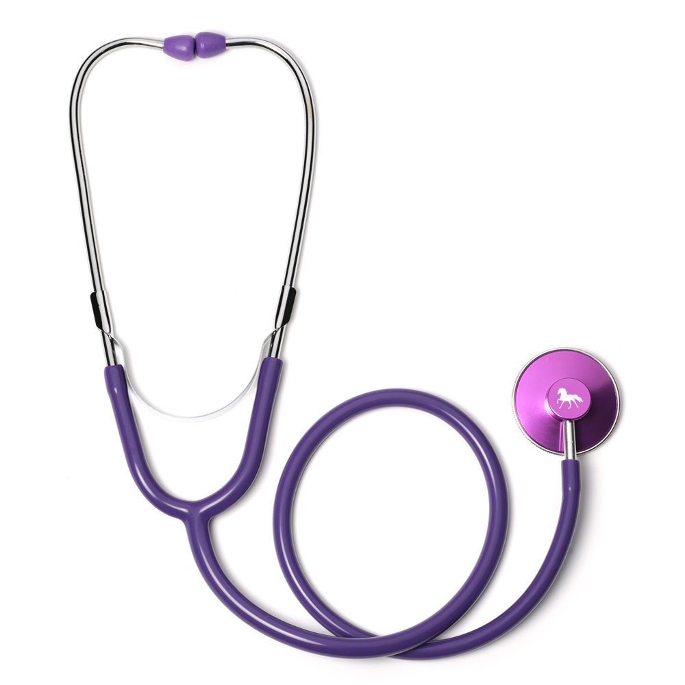 Horse Single Head Stethoscope (Purple)