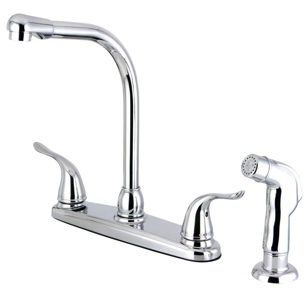 Kingston Brass FB2751YLSP Yosemite 8" Centerset Kitchen Faucet, 7 inch in Spout Reach, Polished Chrome