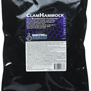 Brightwell Aquatics Clam Hammock - Zooxanthellate Marine Bivalve Bed Composed of Xport-Ca