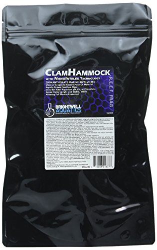 Brightwell Aquatics Clam Hammock - Zooxanthellate Marine Bivalve Bed Composed of Xport-Ca