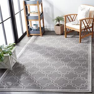 safavieh amherst collection area rug - 10' x 14', grey & light grey, moroccan geometric design, non-shedding & easy care, ideal for high traffic areas in living room, bedroom (amt412c)