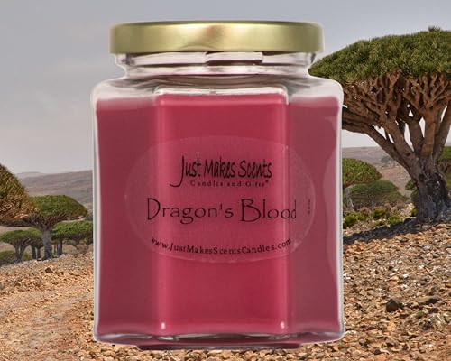 Dragon's Blood Scented Blended Soy Candle by Just Makes Scents