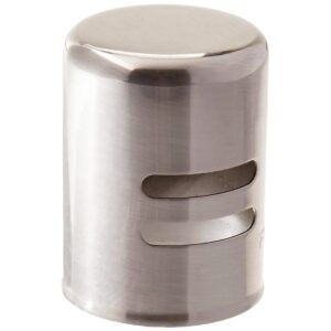 Westbrass D201-07 1-5/8" x 2-1/4" Soild Brass Air Gap Cap Only, Non-Skirted, Satin Nickel